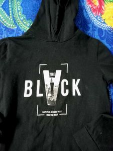 Black Graphic Hoodie