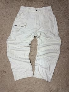 White Cargo Pants