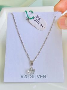 Chain With Diamond 💎Pandal 925 Silver (wt:3.030)