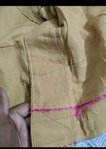 Elegant Pink Brocade Blouse with margin