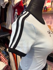 Cute Light Blue Cropped Top