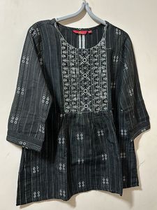 Black Embroidery Tunic