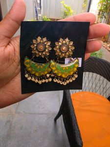 Boho Ethnic Jhumka Earrings