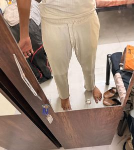 Max white Textured Lounge Pants