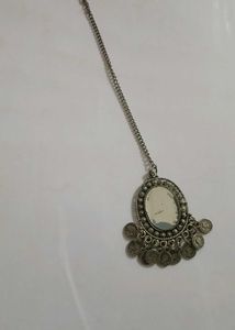 Oxidized Silver Peacock Pendent Earrings Nose-ring