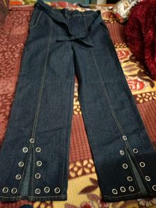 Stylish Wide Leg Denim Pants