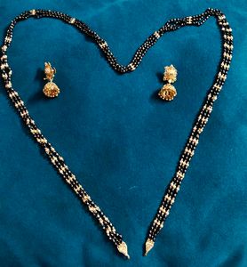 Black &amp; Gold Beaded Necklace
