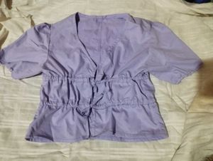 Stylish Lavender Cinched Top