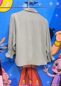 Women's Pearl Embellished Collar Shirt