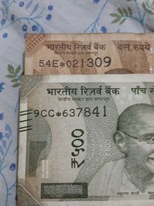 Ten &amp; Five Hundred Rs Star Note