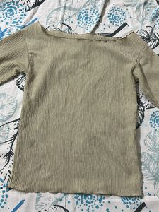 Chic Textured One-Shoulder Top