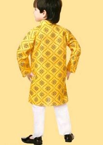 Boys Ethnic Kurta Set - Yellow