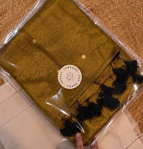 ✨ Premium Bronze Tissue Silk Saree | Gold