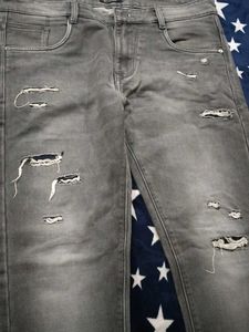 Gray Denim Jeans