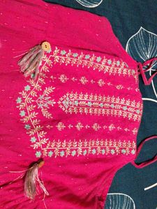 Beautiful Pink Ethnic Gown frock