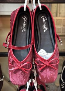 Cute Red Garima Ballet Flats