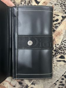 Vintage Christian Dior Black Leather Wallet