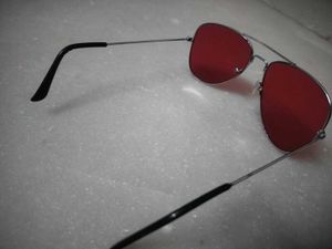 Red Aviator Sunglasses