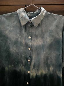 Tie-Dye Button-Down Shirt