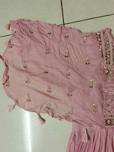 Pink Embellished Maxi Dress