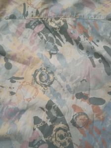 Abstract Print Short Sleeve Shirt stylish five sle
