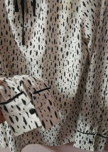 Stylish Printed Top with Tie-Neck