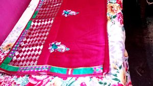 Elegant Red Saree