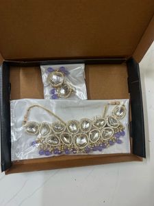 Exquisite Kundan Necklace &amp; Earring Set