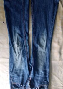 Women's low waist Blue bootcut denim Jeans