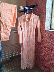 Elegant Peach Embroidered ₹350