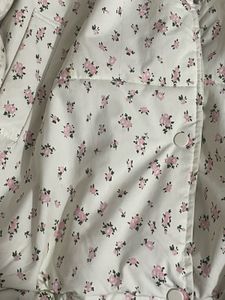 Floral Print Button-Down Jacket