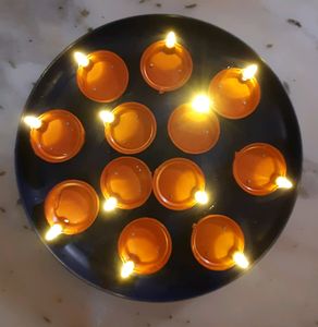 💥 Sensor Diya Pack Of 12 Water Drope In Diya And Start