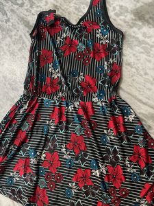 Floral Print Skater Dress