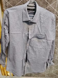 Men's Grey Casual Shirt