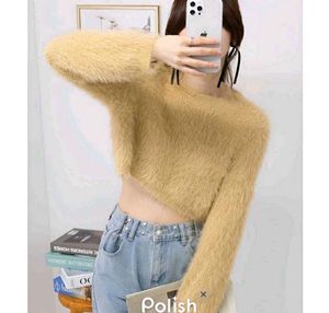 Fluffy Cropped Sweater