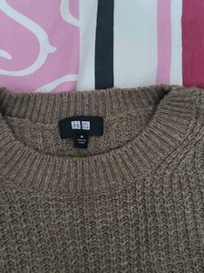 Unisex Brown Knit Sweater