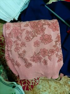 Floral Pattern Acrylic Sweatshirt 🍁