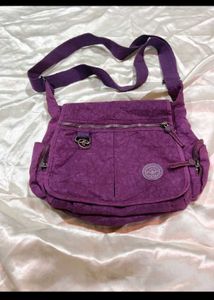 Purple Crossbody Messenger Bag
