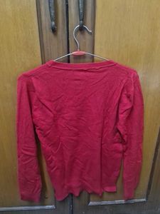 Red Beaded Sweater