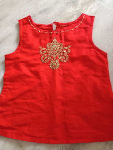 blouses Beautiful Red &amp; Gold Ethnic
