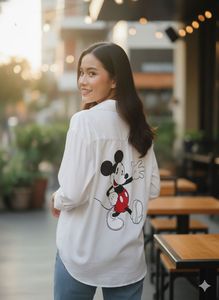 Stradivarius x Disney: Mickey Mouse Oversized Whit