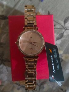 Women's Rose gold Fastrack dial watch