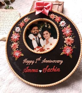 Customisable Double Hoop With Photo