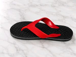 Red &amp; Black Flip Flops