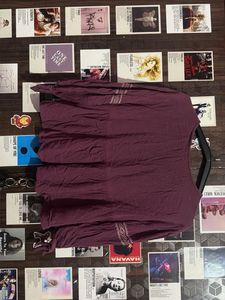 Boho-inspired Maroon Tunic Top