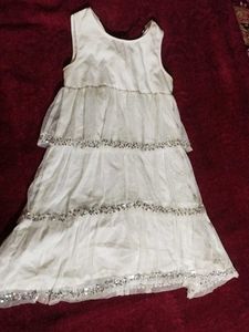 Tiered White Dress