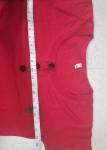 Clearance Red Tshirt stretchable For Daily wear