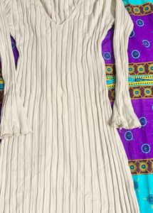 Ribbed Bell Sleeve Maxi Dress