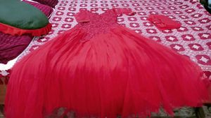 Stunning Red Embellished Gown