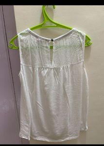 White Sleeveless Top